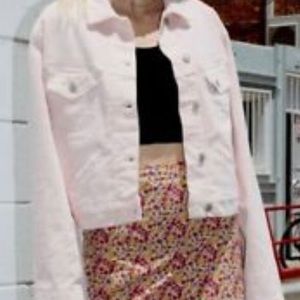 Light Pink Corduroy Brandy Melville Jacket